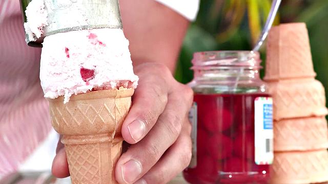 Liz Jordan Dribbles Ice Cream on Her Perky Natural Tits And Gets Pounded Doggystyle by Codey Steele