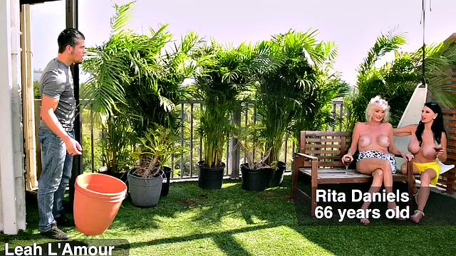 Rita Daniels and Leah L'Amour: dream threesome