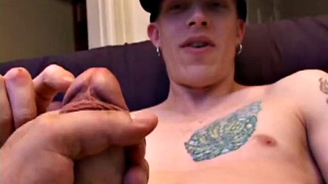 Shane Invites Us to Watch Him Get Naked and Blow His Load. He Plays Himself Through His Shorts and Then Lets His Handy Friend Take Over. Shane Shows Us His Asshole and Eats Some of His Pre-cum, as His Cock Gets a Work Over.