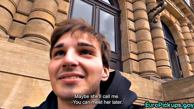 Cute dude analdrilled by stranger