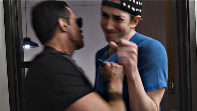 New Stepdad Proves to Stepson He Can Fit In with Kinky Ass Play & Fuck - DisruptiveFilms