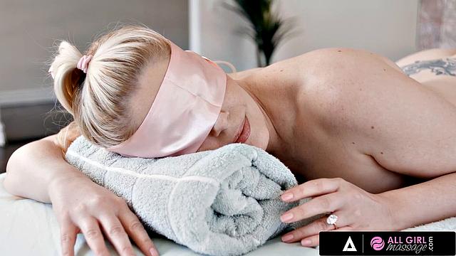 ALL GIRL MASSAGE - Wild Threesome With Naughty Wife Charlotte Stokely And In-Law April O'Neil