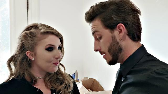 Blonde with brown hair gets her ass fingered in Part 3 of One of Everything
