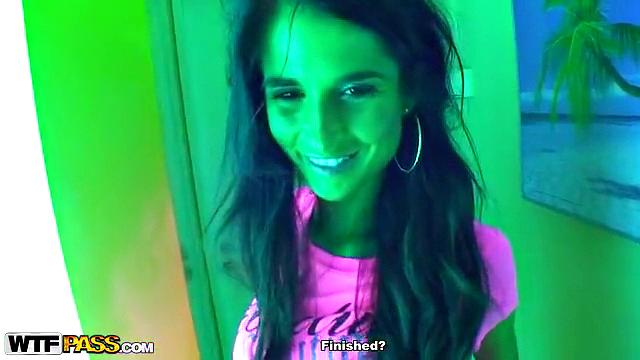 Couple banging in solarium