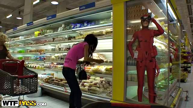 Couple banging in solarium