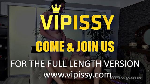 Vipissy - Pissing lesbians Nicol Love and Emilya Argan get drenched