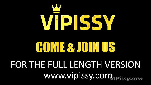 Vipissy - Pissing lesbians Nicol Love and Emilya Argan get drenched
