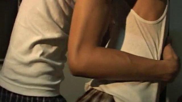 Skinny Asian amateur stuffing boyfriend in missionary position