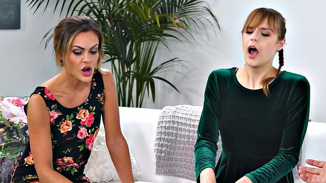 OUT OF THE FAMILY - Newly married Rebecca Vanguard Gets A Naughty Massage From Her In-Laws