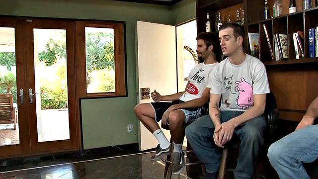 Bukkake gangbang bitch dominated by cocks