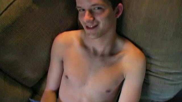 Here's a cute impromptu jerk off scene, made just after Devin Moss gets out of the shower...all horny and hard. This 18 year old packs 10 inches of uncut meat that has no difficulty getting up and ready for action.