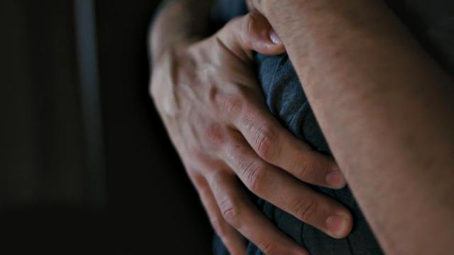 BF bangs pierced blonde TS in the bedroom while she passionately sucks and fucks him