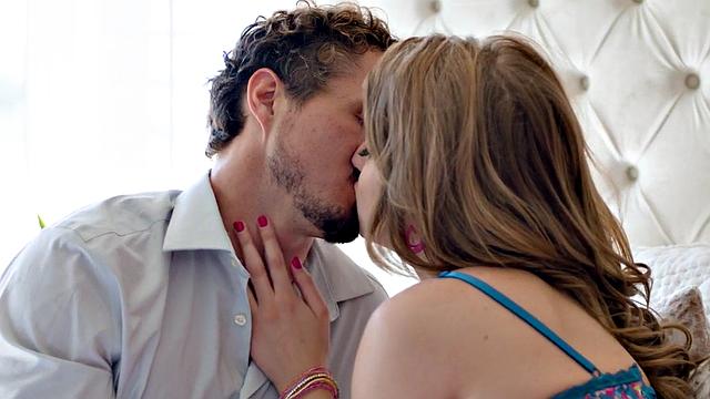 Desirable babe deepthroating BF before pussybanging