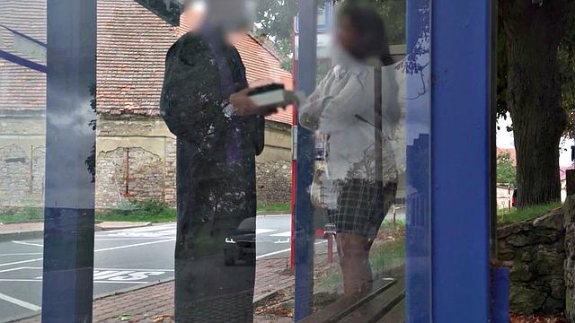 Booty babe publicly pickedup by priest before cowgirling