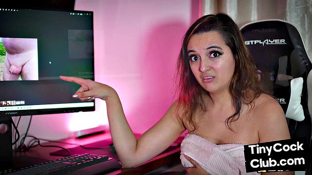 SPH slut rating small dick dude on the video