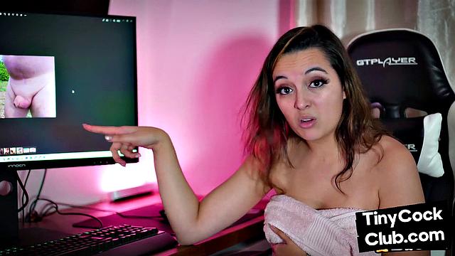 SPH slut rating small dick dude on the video