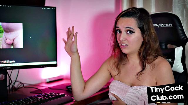 SPH slut rating small dick dude on the video