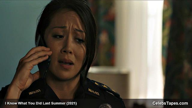 Madison Iseman and her brunette friend get down and dirty in a thong-clad uniform kissing frenzy