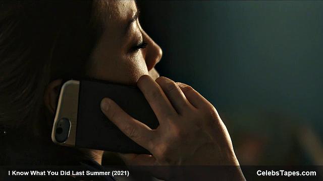 Madison Iseman and her brunette friend get down and dirty in a thong-clad uniform kissing frenzy