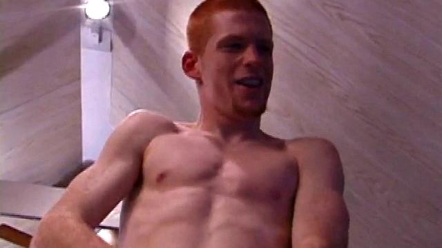 Tristian grabs his balls and strokes his long cock with determination. He kneels down before us and sticks his dick right in front of the camera. Standing back up, Tristian continues to jack off, until he asks if we want it on our face.