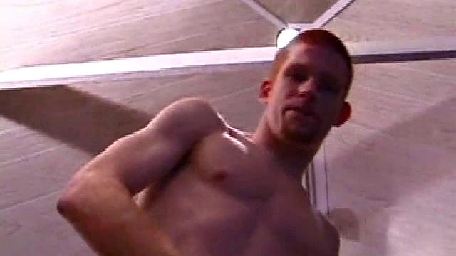 Tristian grabs his balls and strokes his long cock with determination. He kneels down before us and sticks his dick right in front of the camera. Standing back up, Tristian continues to jack off, until he asks if we want it on our face.