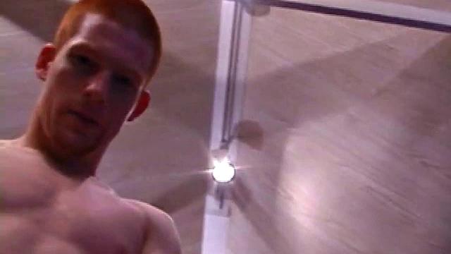 Tristian grabs his balls and strokes his long cock with determination. He kneels down before us and sticks his dick right in front of the camera. Standing back up, Tristian continues to jack off, until he asks if we want it on our face.