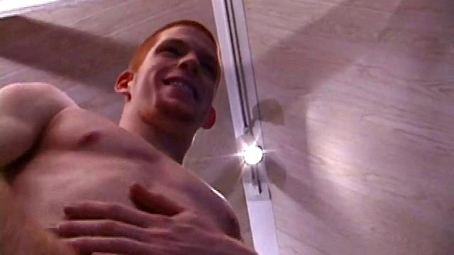 Tristian grabs his balls and strokes his long cock with determination. He kneels down before us and sticks his dick right in front of the camera. Standing back up, Tristian continues to jack off, until he asks if we want it on our face.