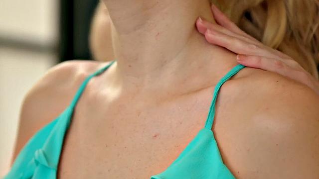 Slutty lez love eating pussies while fingering