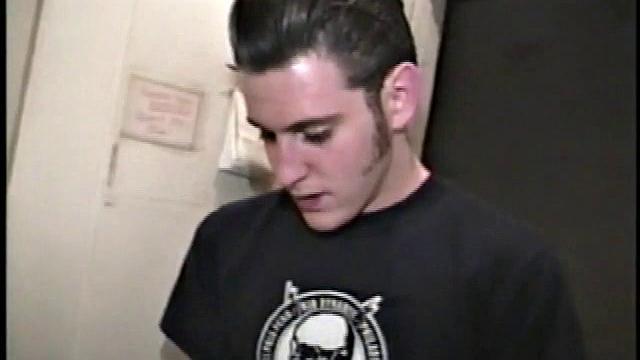 This scene effectively creates the illusion of what it would be like to sneak up on some dude beating off. Donatello spreads his porn magazine on the washer and gets down to business.