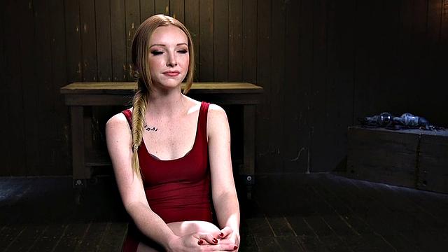 BDSM petite sub suffers in electro and hard pussytoying