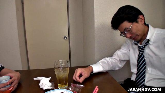 Risa Kurokawa fucked next to hubby