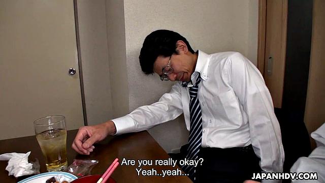 Risa Kurokawa fucked next to hubby