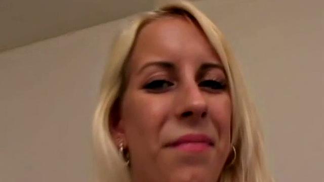 POV babe sucking hard dick