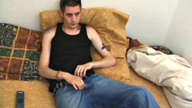 Aaron Mi is proud of his cock and the new tattoo he's sporting. He strips naked and plays with his ass.