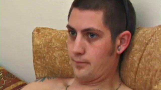 Aaron Mi is proud of his cock and the new tattoo he's sporting. He strips naked and plays with his ass.