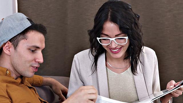 She Is Nerdy - Kris the Foxx - Fucking sexy brunette