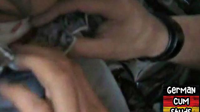 Amateur German gay rims and sucks with tattooed BF