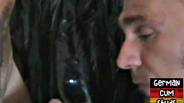 Amateur German gay rims and sucks with tattooed BF