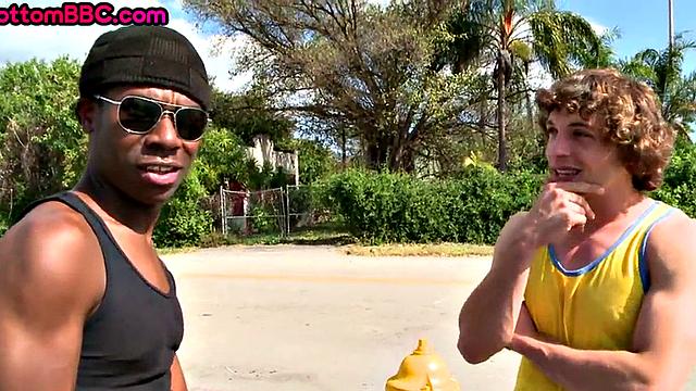 Black from the hood assrammed by white guy