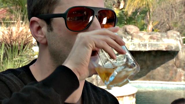 Brunette dominated and fucked hard by dominant guy with vibrator and glasses