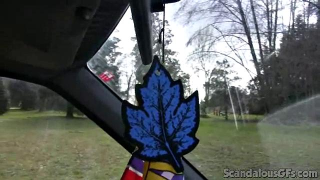 Hot Babe Kisses BF In Public And Rides Him