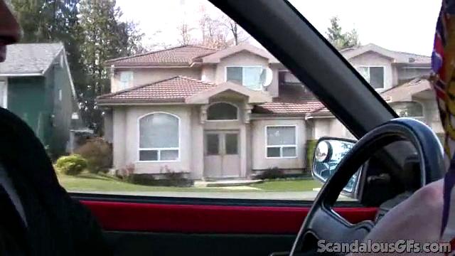 Hot Babe Kisses BF In Public And Rides Him