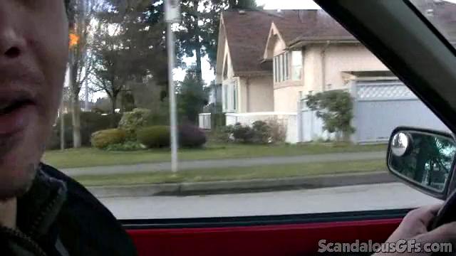 Hot Babe Kisses BF In Public And Rides Him