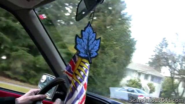 Hot Babe Kisses BF In Public And Rides Him