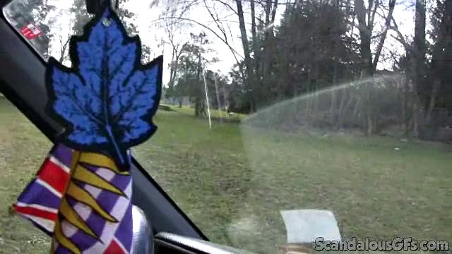 Hot Babe Kisses BF In Public And Rides Him