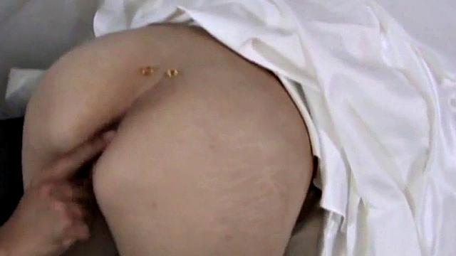 Japanese bride anally fingered and beaded