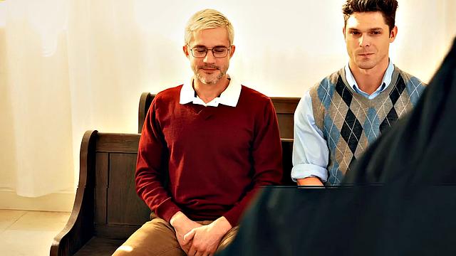 Fisting gay fucks BF in church before fisting with gloves