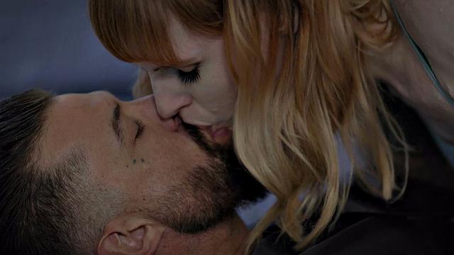 Transsexual beauty fucked by stiff cock in anal