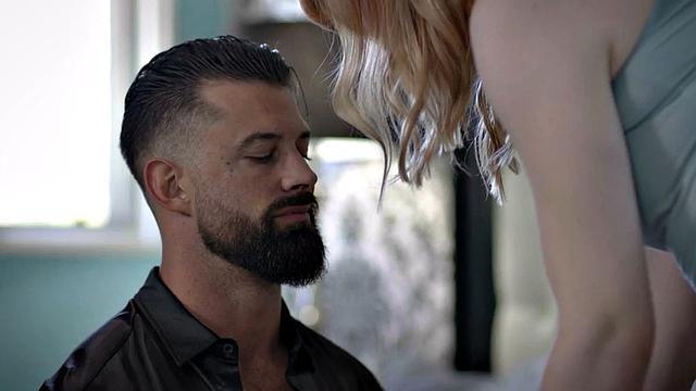 Transsexual beauty fucked by stiff cock in anal