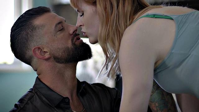 Transsexual beauty fucked by stiff cock in anal